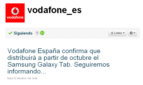 vodafone españa galaxy tab
