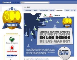 Los 500 de Facebook