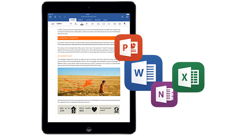 Ya está disponible MS Office para el iPad