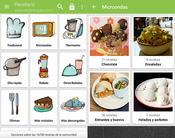 Recetario Villy, la app para convertirte en todo un chef