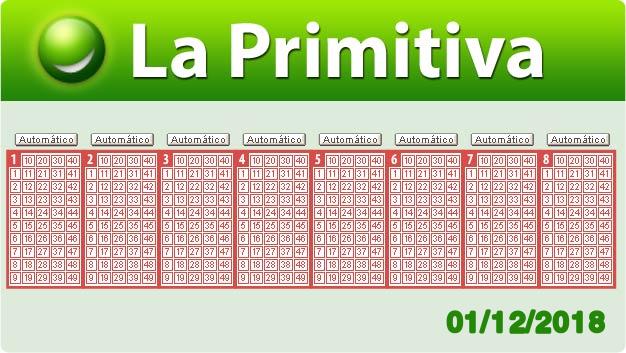 Resultados Primitiva sábado 1 de diciembre